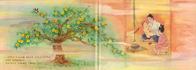 七夕のお話を、幻想的な日本画とともに。『てんにんにょうぼう』｜ふくふく本棚｜福音館書店公式Webマガジン