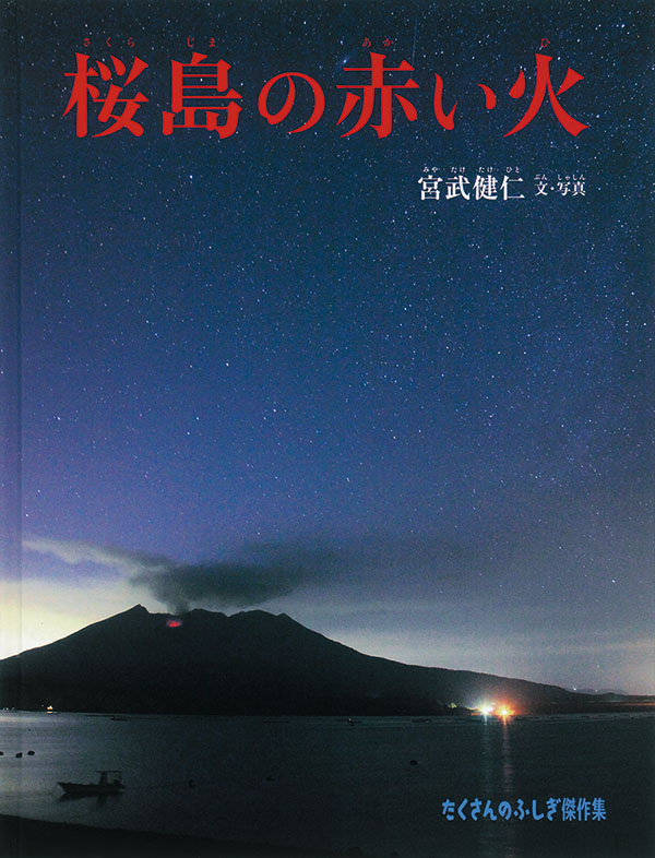 桜島の赤い火